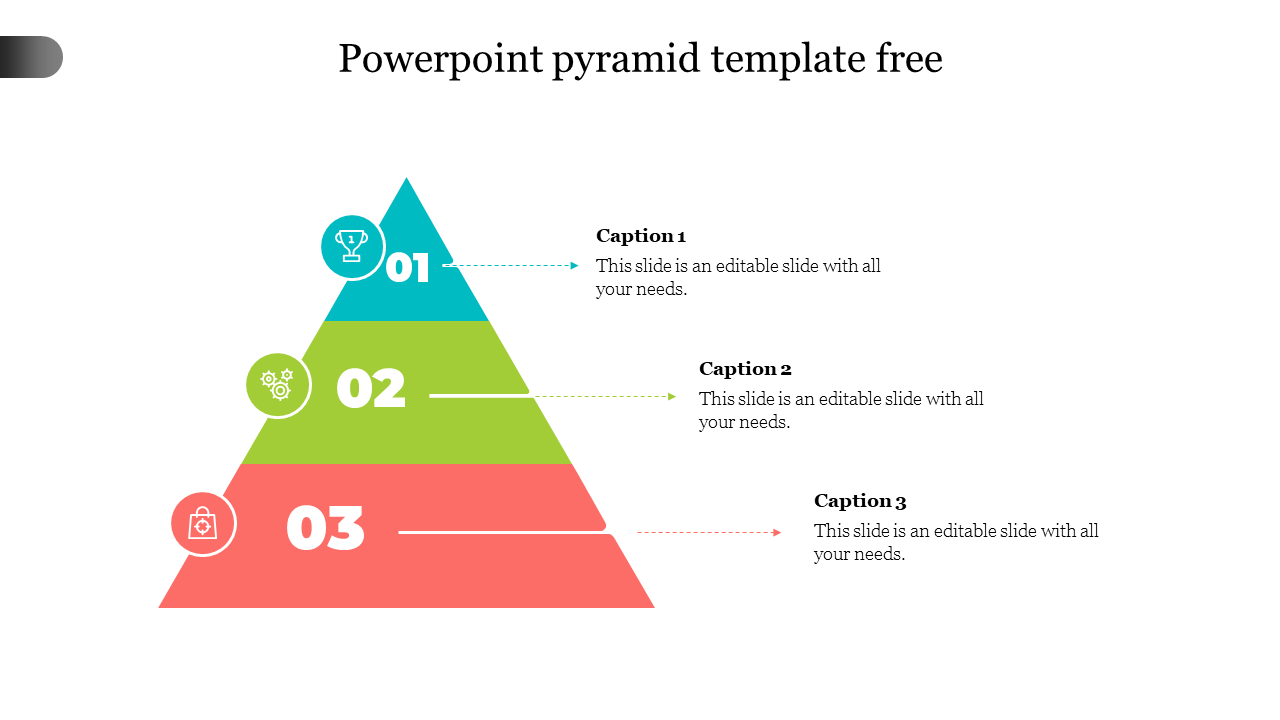 Free - 3 Node Pyramid PowerPoint Template and Google Slides